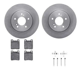 R1 Concepts WFWH1-63056 E- Line Series Brake Rotor W/ Ceramic Brake Pads & Hdw
